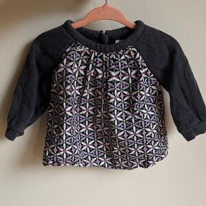 BABY GAP - Cotton Geometric 3/4 Quarter Sleeve Top